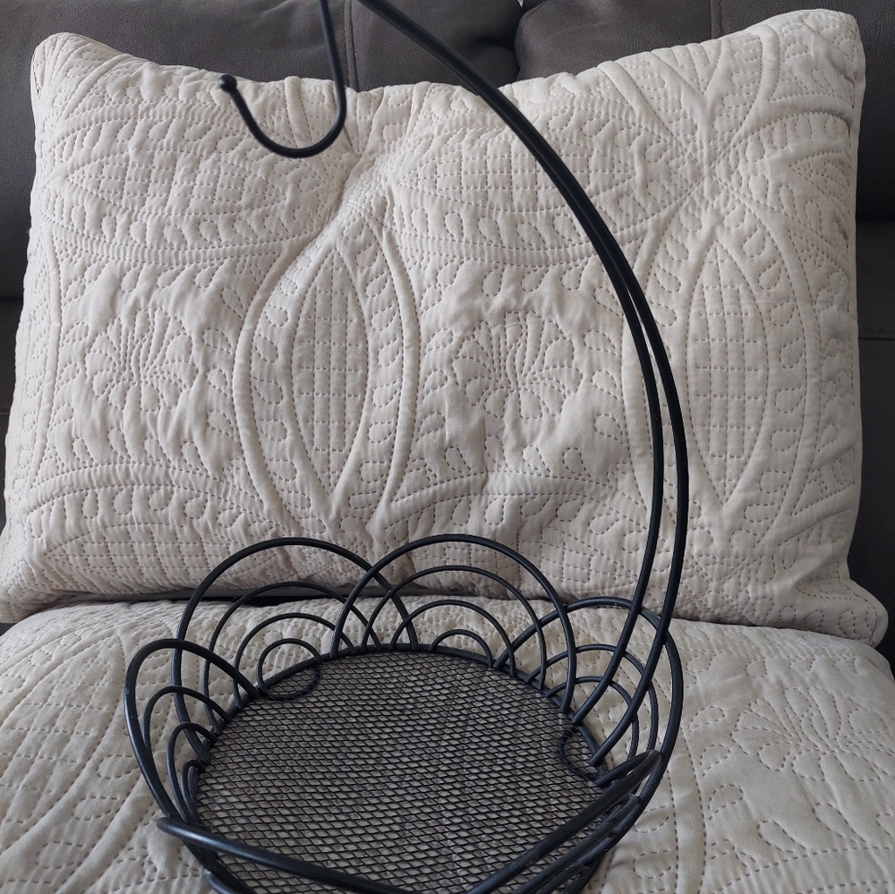 Banana Fruit metal basket 14x9 black